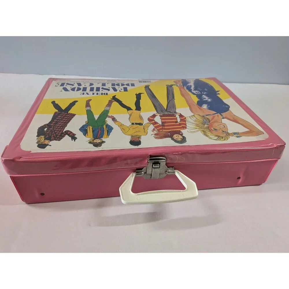 Vintage Pink Tara Toy Corp Deluxe Fashion Doll Case 17x12